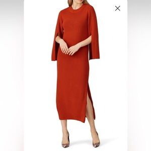 Great Jones Long Sleeve Orange Sweater Dress